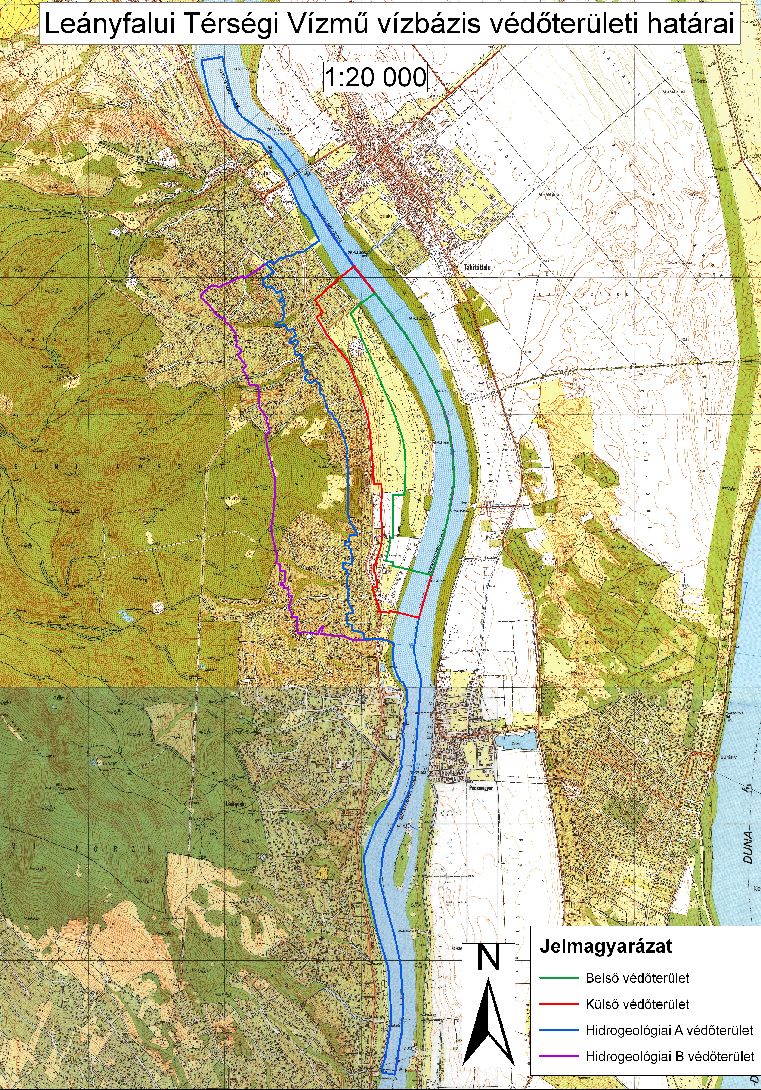leányfalu térkép DMRV Duna Menti Regionális Vízmű Zrt.   Leányfalui vízbázis leányfalu térkép